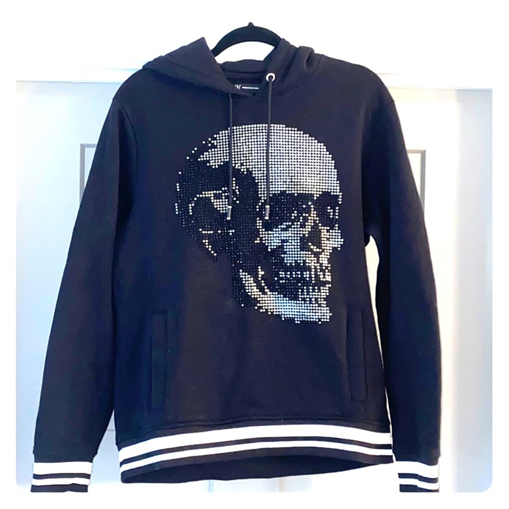 INC Men’s Skull Embellished Hoodie